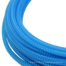 Manguito trenzado con cable Aqua Blue de 10 mm